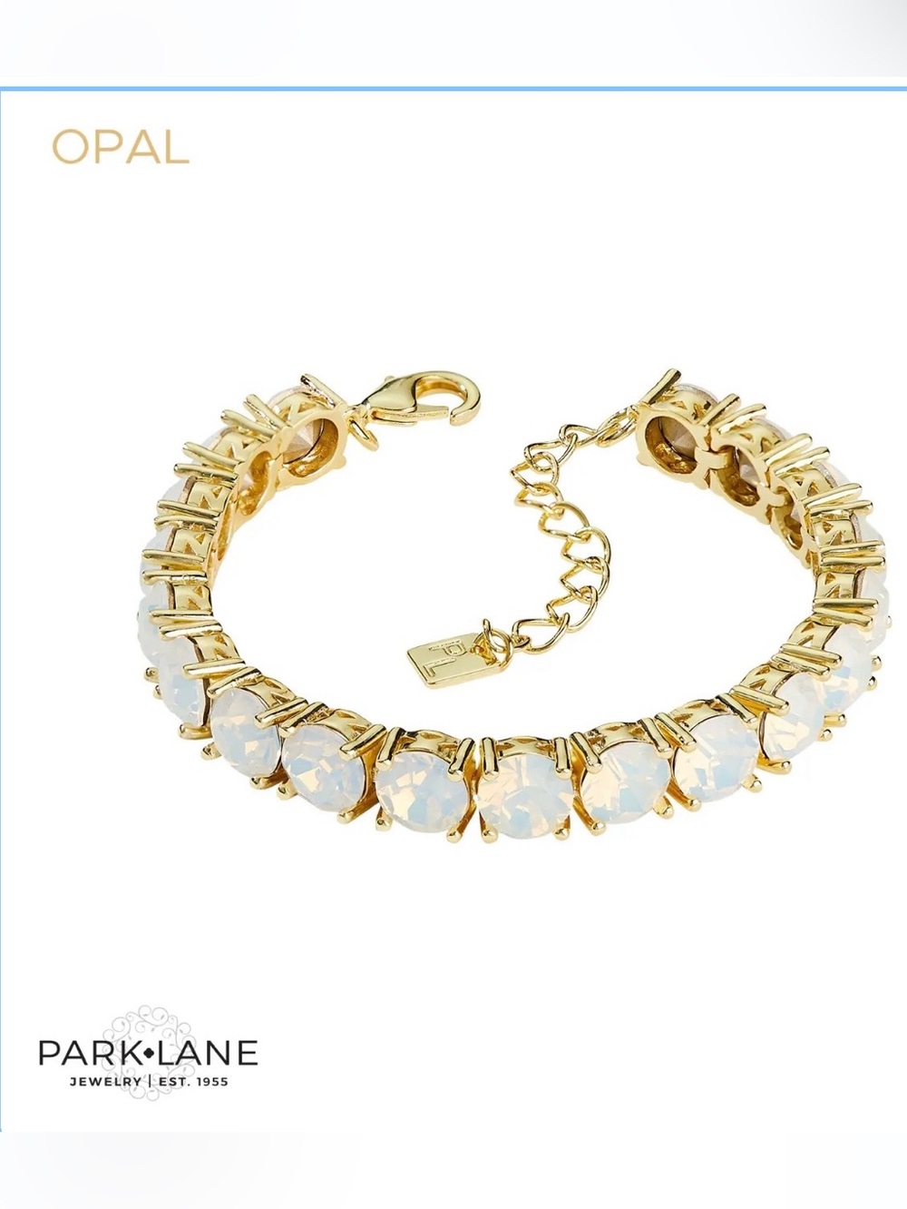 Park Lane Gold-Tone Impression Bracelet with Opal Stones